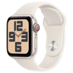 Apple Watch SE 2023 GPS + Cellular 44mm Alumínio com Braceletes Desportivas Luz das Estrelas M/L