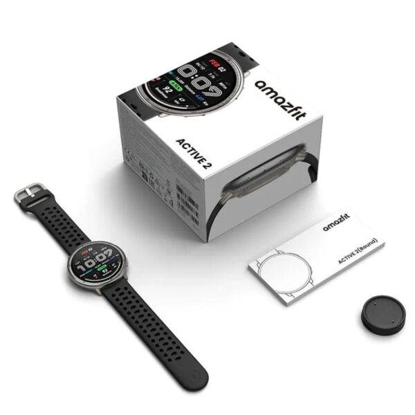 Amazfit Active 2 Pulseira de Silicone Preto - com GPS - Image 4
