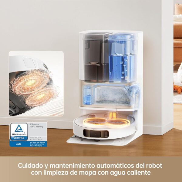 Dreame L10S Pro Ultra Heat Robot Aspirador e Mopa com Base de Auto-Esvaziamento Branco - Image 3