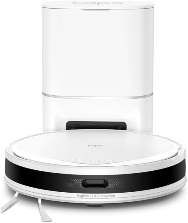 Robot Aspirador TP-Link Tapo RV30 Max Plus 5300Pa com Mopa, Filtro HEPA 11 e Wi-Fi Branco - Image 2